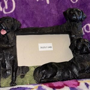 E&S Imports Decorative Black Labrador Dog Photo Frame - Home Accents